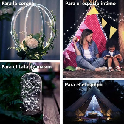 Guirnalda de Luces Solares para Exterior - Decoración Navideña Ideal - Metacompras