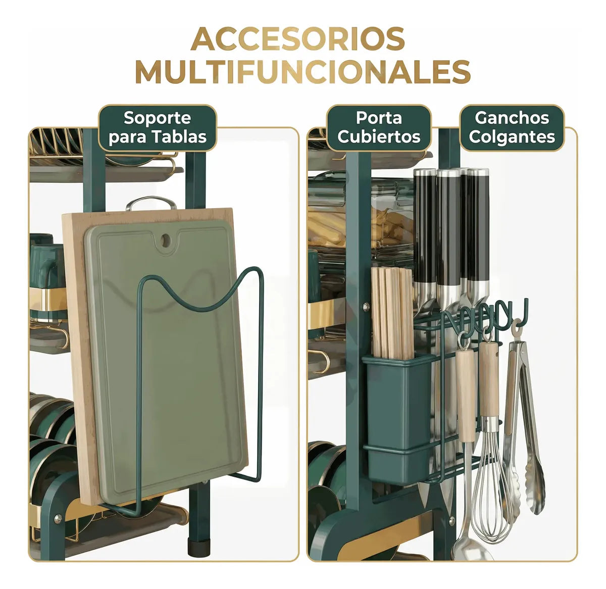 Fregadero Extra Grande de Acero Inoxidable con 3 Niveles y Seca Vasos