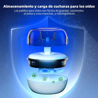 Limpiador de Oídos Inteligente con Cámara y Carga Inalámbrica Portátil
