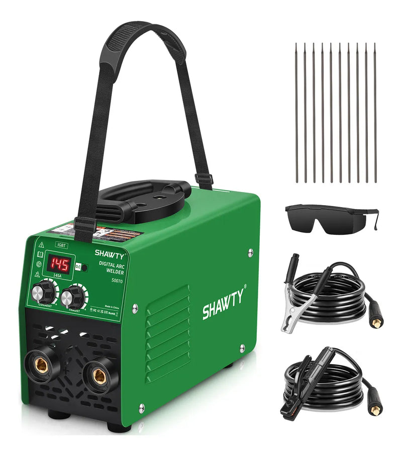 Soldadora Inversor Portátil 145A con 10 Electrodos - Kit Completo - Metacompras