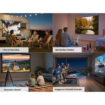 1080P FHD Compact and Powerful Projector with Android 9.0