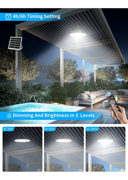 Lámpara Colgante Solar con Sensor de Movimiento para Exterior - Metacompras