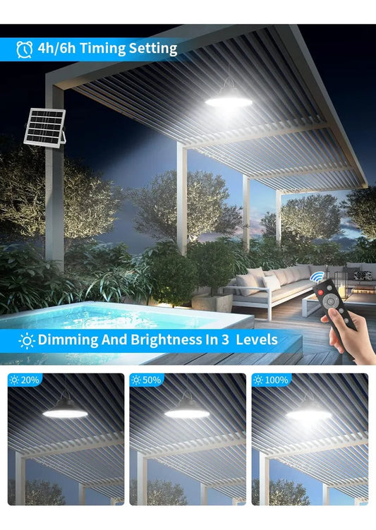 Lámpara Colgante Solar con Sensor de Movimiento para Exterior - Metacompras