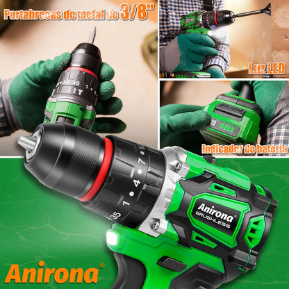 Taladro Rotomartillo Inalámbrico 20v Sin Carbones - Potente y Eficiente - Metacompras