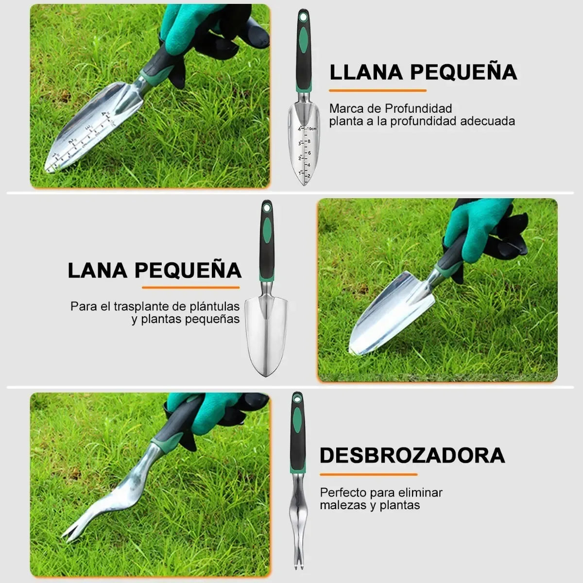 10-Piece Gardening Tool Set - Durable and Ergonomic for Cultivating and Pruning
