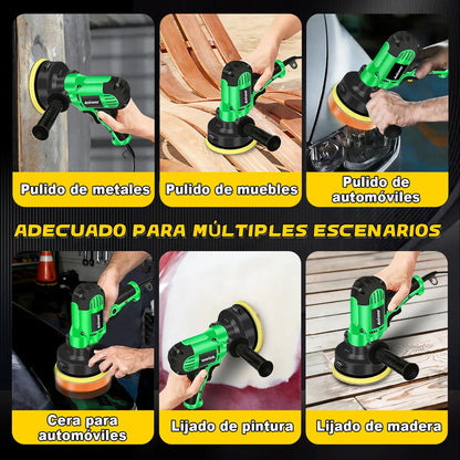 Pulidora Rotativa Eléctrica 125mm 1400w para Acabados Profesionales