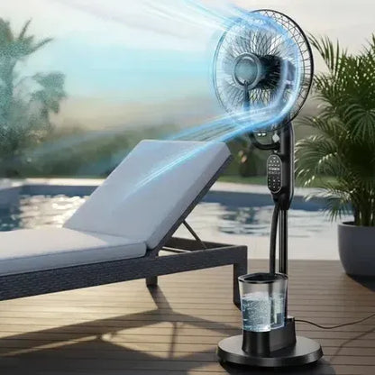 Ventilador de Pie con Humidificador y Control Remoto 46 cm