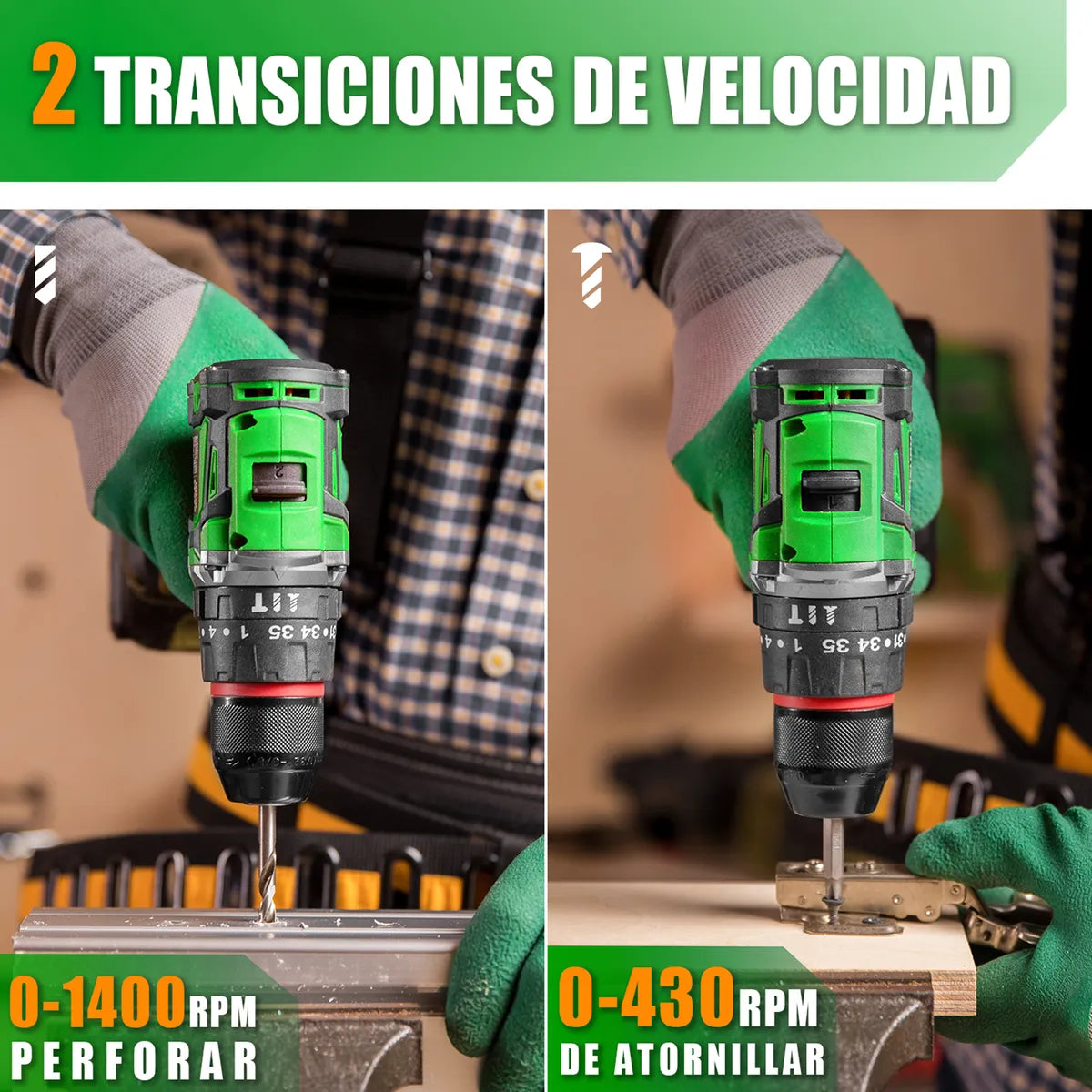 Taladro Rotomartillo Inalámbrico 20v Sin Carbones - Potente y Eficiente - Metacompras