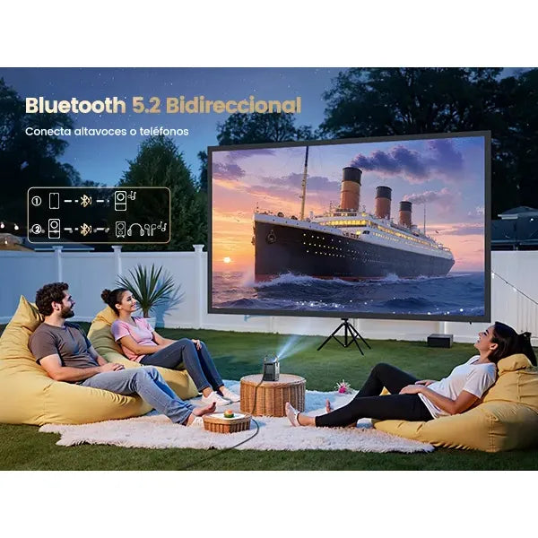 1080P FHD Compact and Powerful Projector with Android 9.0