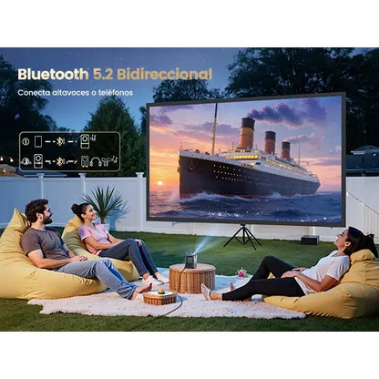 1080P FHD Compact and Powerful Projector with Android 9.0