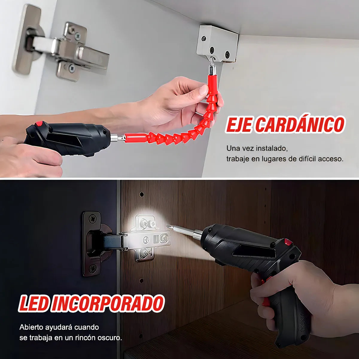 Destornillador Eléctrico Inalámbrico 48 en 1 Kit Multifuncional Portátil - Metacompras