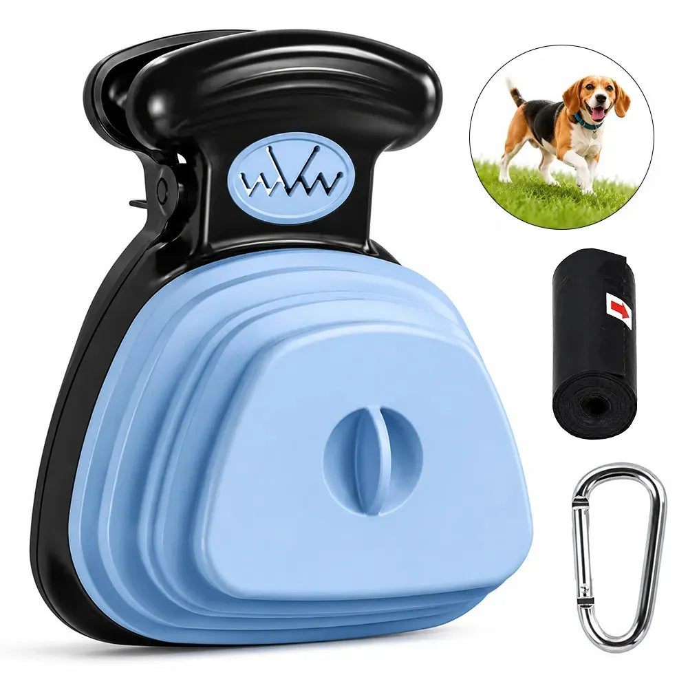 Pala para Recoger Popo de Perro con Bolsa y Transporte Fácil