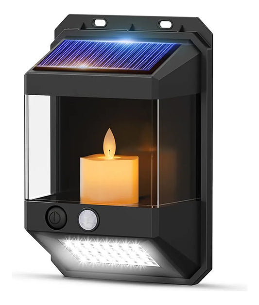 Lámpara Solar Exterior para Jardín con Sensor de Luz y 40 LEDs - Metacompras