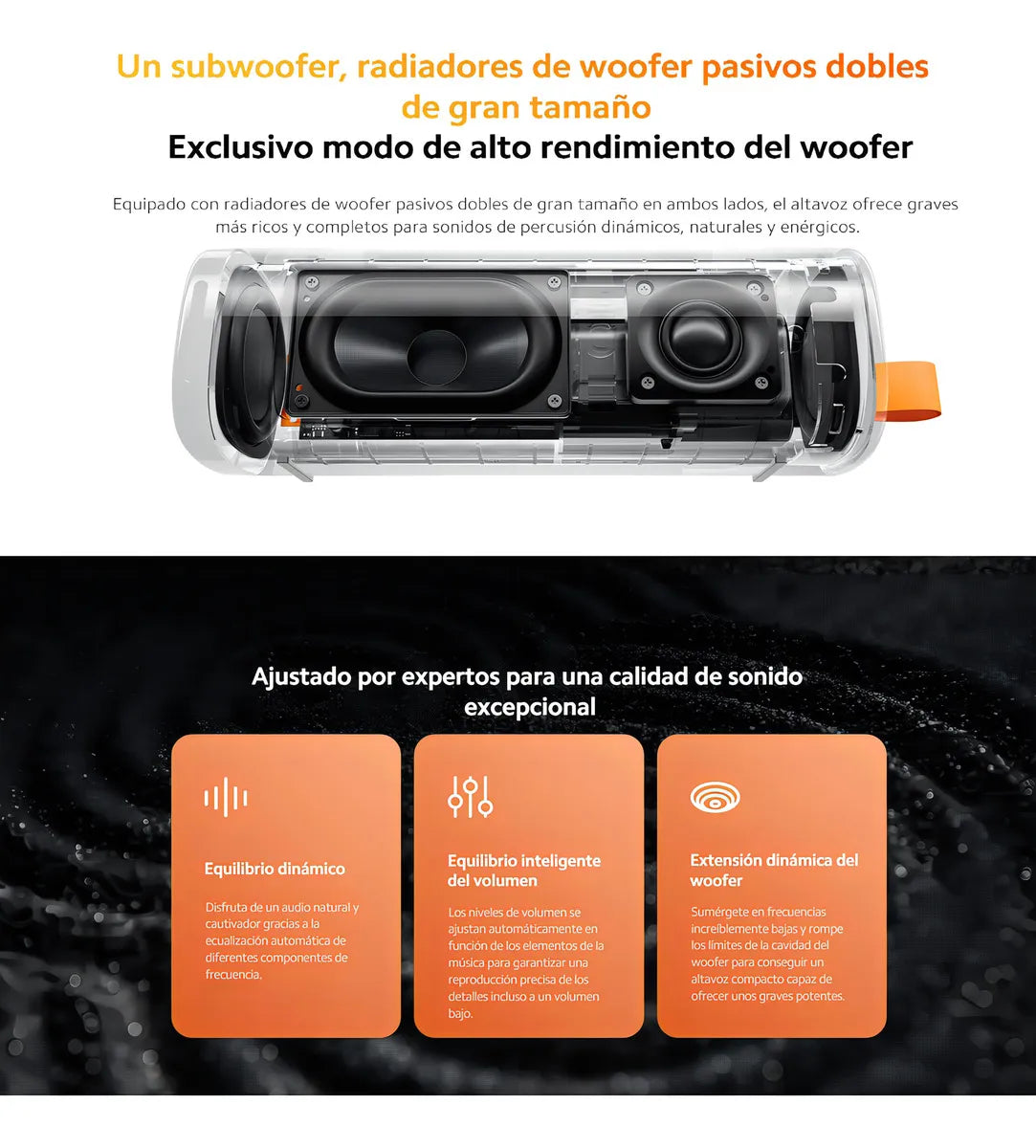 Bocina Portátil Bluetooth Mdz-38-db para Exterior Color Negro - Metacompras