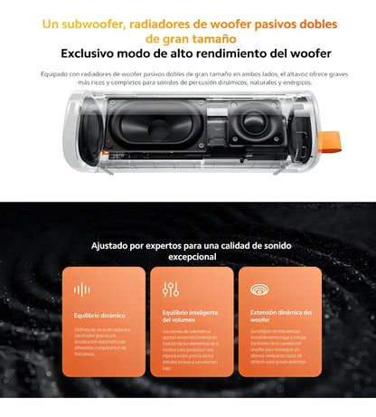 Bocina Portátil Bluetooth Mdz-38-db para Exterior Color Negro - Metacompras