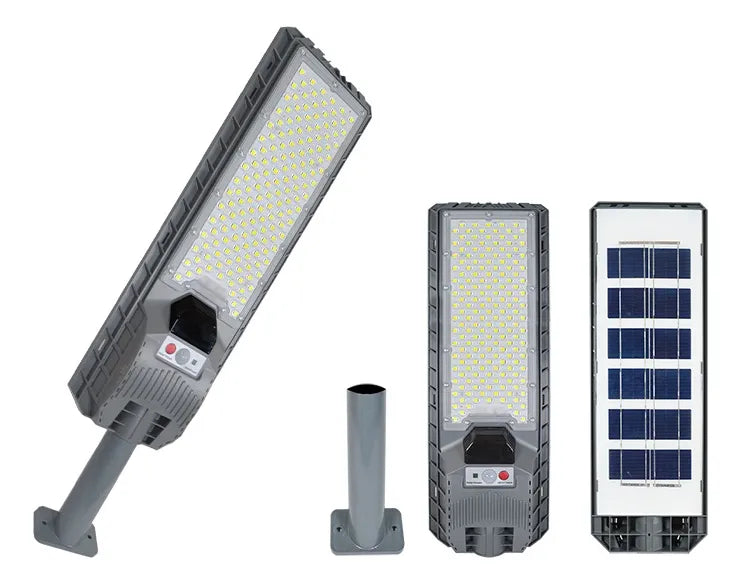 Lámpara Solar 600W con Brazo Plateado para Iluminación Eficiente - Metacompras