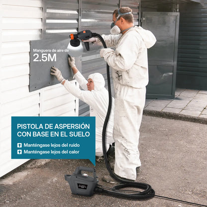 Pistola Para Pintar Eléctrica 800W con Recipiente de 1300ml Ideal para Proyectos