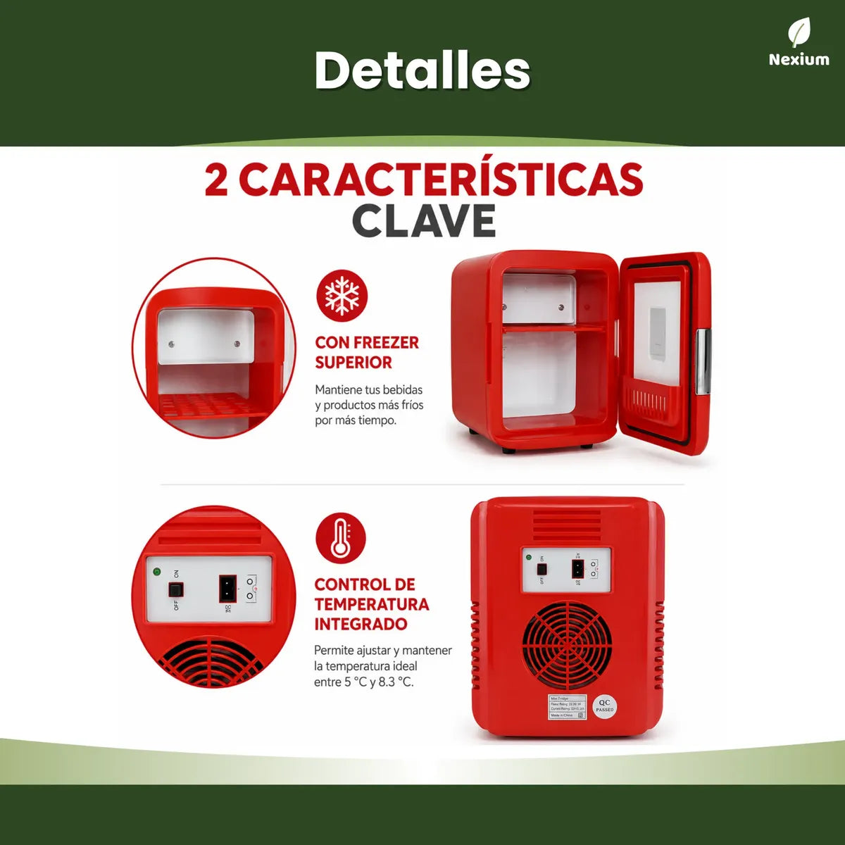Portable Mini Fridge 4L: Cools and Heats for Car and Home