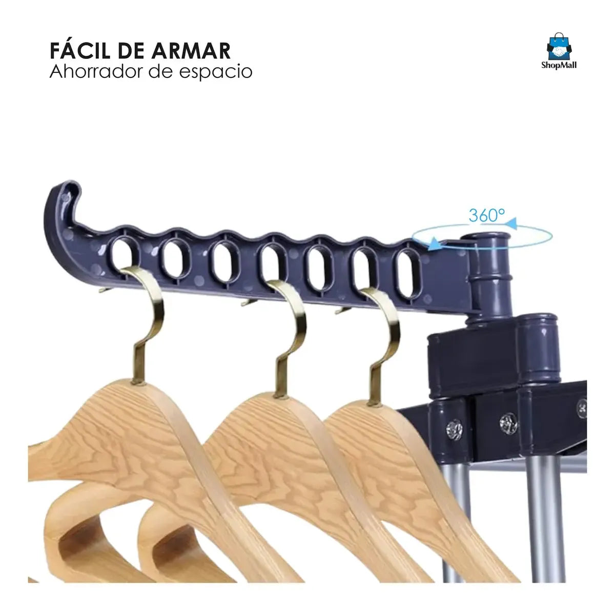 Tendedero Plegable Portátil Retráctil de Acero Inoxidable 24 Varillas