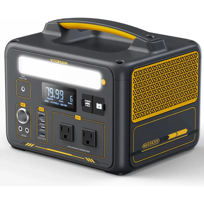 Generador Eléctrico Solar 1200W Inverter Portátil y Ligero
