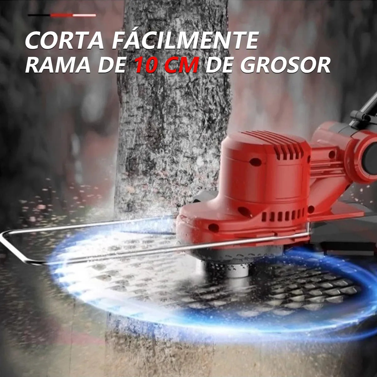 Desbrozadora Electrica Inalambrica Sin Escobillas 9inch Hoja Color Rojo - Metacompras