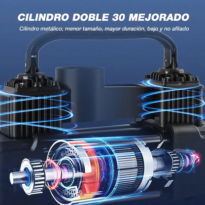 Compresor Inflador de Alta Potencia para Auto y Moto - Bomba Eficiente