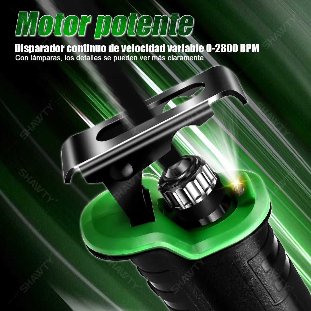 Sierra Alternante Inalámbrica 2700RPM con Kit Completo de 8 Hojas