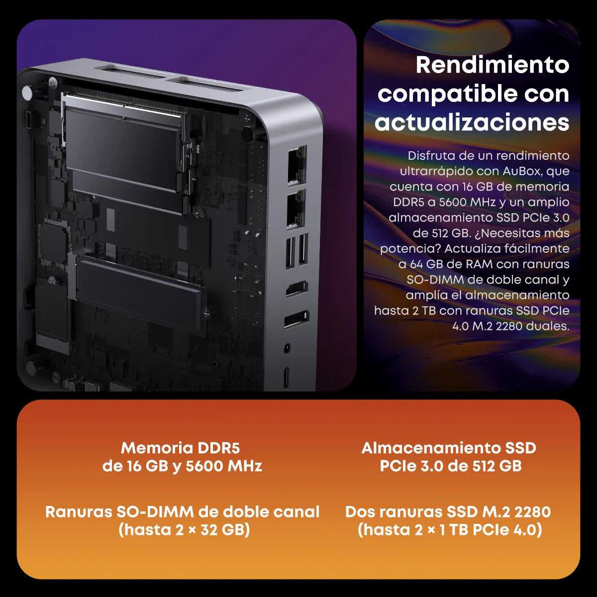 Mini PC Ryzen 7 16GB 512GB SSD con Windows 11 Pro - Rendimiento Superior