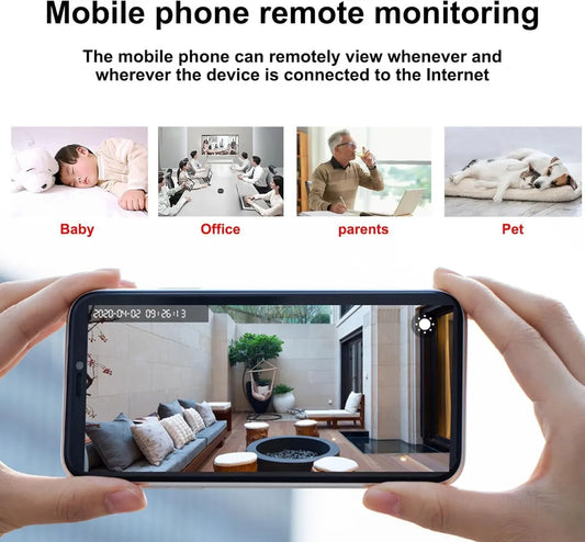 Cámara WiFi A9 HD1080P portátil con visión nocturna y transmisión en vivo - Metacompras