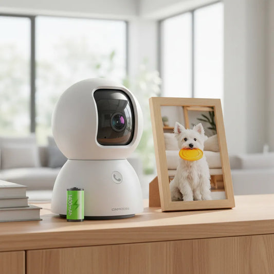 Cámara de Seguridad Wifi 5G 5MP con Batería para Bebés 360° - Metacompras