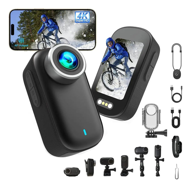 Cámara de Acción 4K Impermeable con Wifi y Batería de 1000mAh - Metacompras