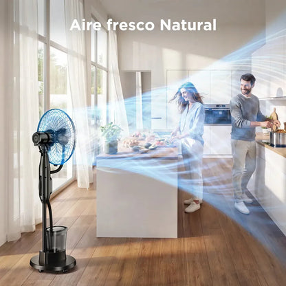 Ventilador de Pie con Humidificador y Control Remoto 46 cm