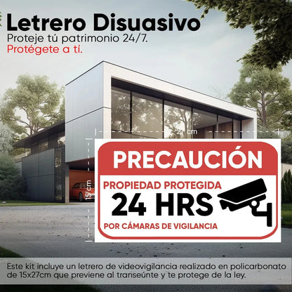 Kit de Videovigilancia con 4 Cámaras 2MP y Disco Duro de 500GB