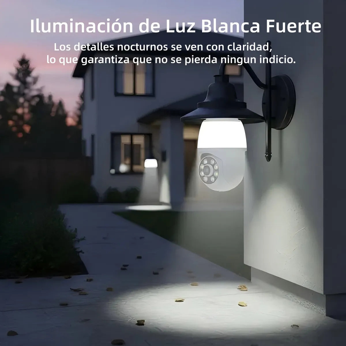 Cámara de Seguridad Wifi HD 360° con Visión Nocturna y Alarma - 2 Piezas - Metacompras