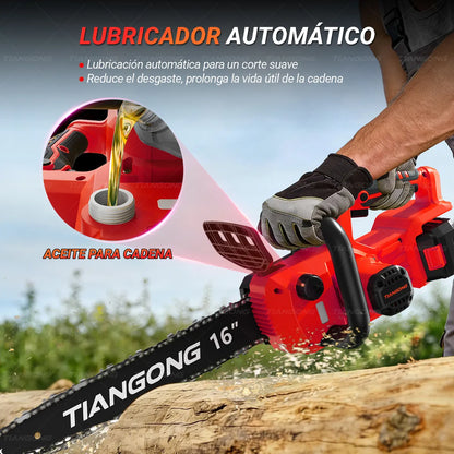 Motosierra Eléctrica Inalámbrica 16+12 - Kit 2 en 1 Sin Escobillas