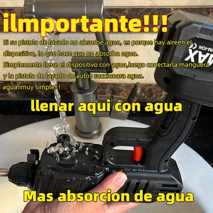 Hidrolavadora Inalámbrica Portátil con Batería y Dosificador de Detergente