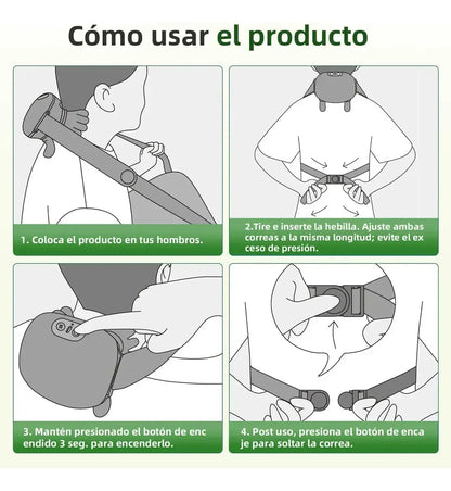 Almohada Eléctrica de Acupresión para Masaje Relajante de Hombros