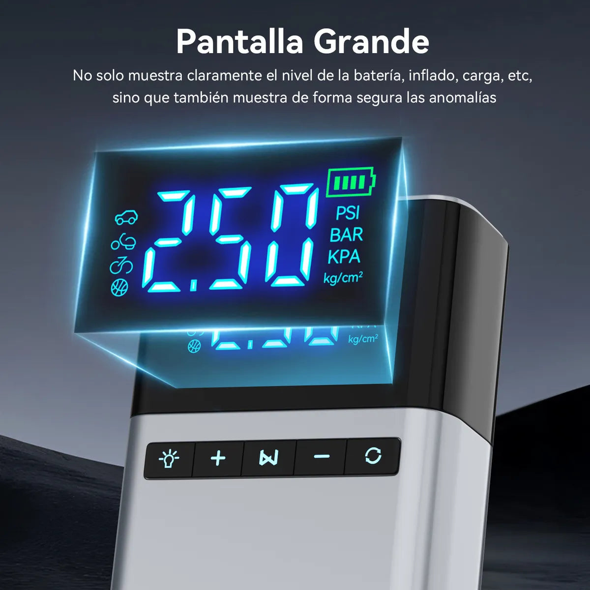 Arrancador de Batería Portátil 26800mAh con Inflador Inteligente 150psi