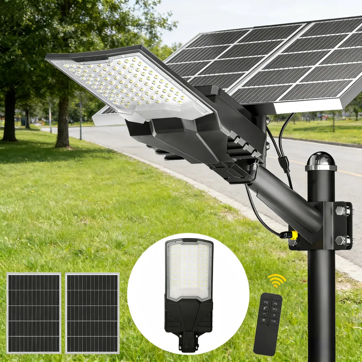 Lámpara LED Solar Jaynlt 10000W para Jardín y Alumbrado Público - Metacompras