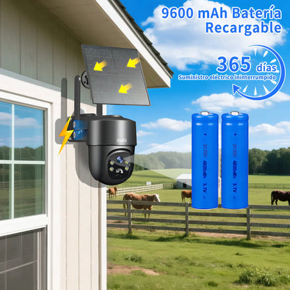 Cámara de Seguridad Exterior Solar 5MP con Sim 4G para Vigilancia Eficaz - Metacompras