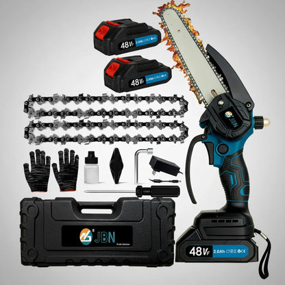 Motosierra Eléctrica Inalámbrica 8'' - Ligera y Potente con Batería de Larga Duración - Metacompras