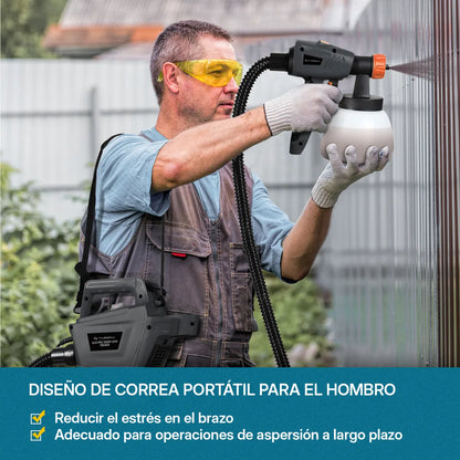 Pistola Para Pintar Eléctrica 800W con Recipiente de 1300ml Ideal para Proyectos