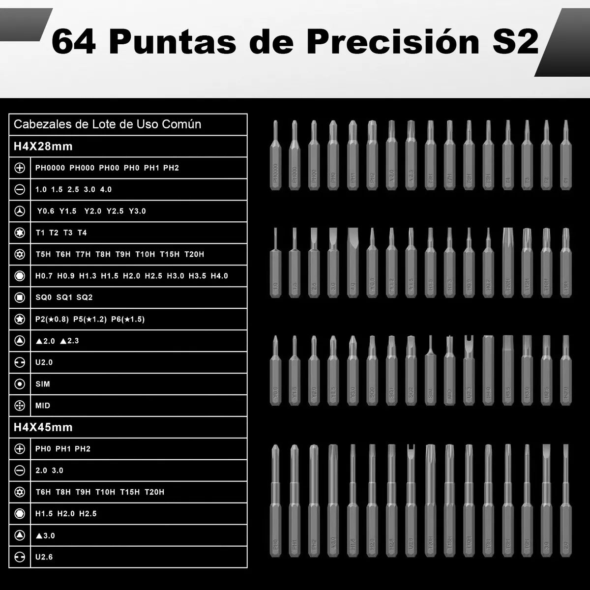Juego de Desarmador Eléctrico Inalámbrico de Precisión 82 Pcs 200 Rpm