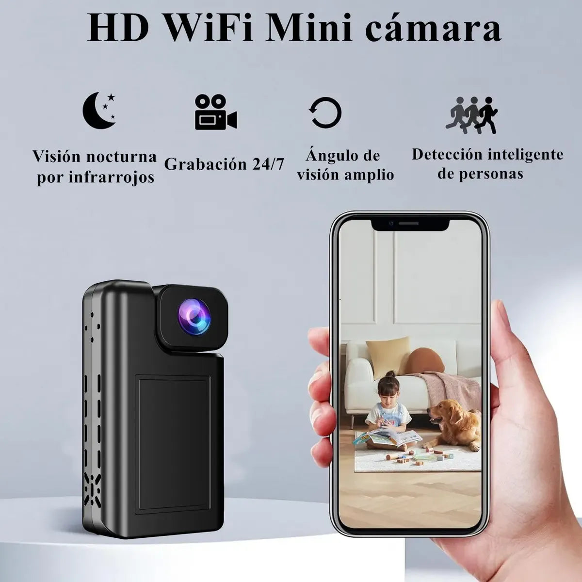 Mini WiFi HD Spy Camera with Night Vision and Motion Detection