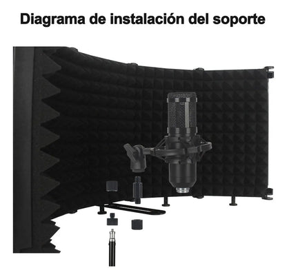 Kit de Espuma Acústica Plegable para Aislamiento de Ruido y Grabaciones - Metacompras