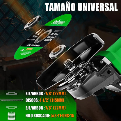Esmeriladora Angular Inalámbrica 4-1/2 Sin Carbones para Mayor Libertad de Movimiento - Metacompras