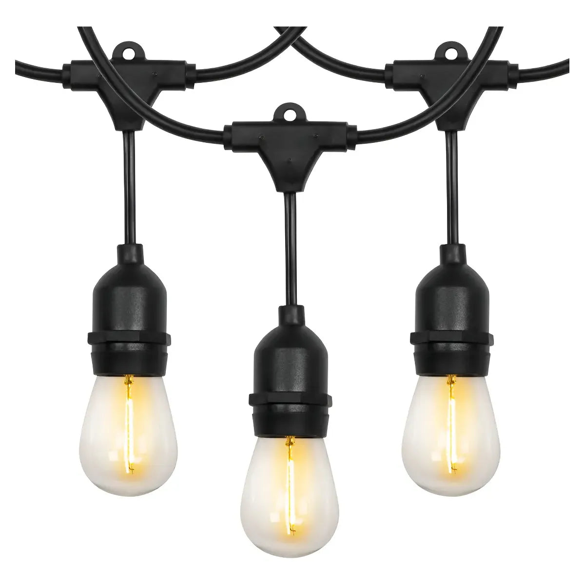 Serie de Luces Vintage LED 15 Focos 14.6m para Jardines y Eventos