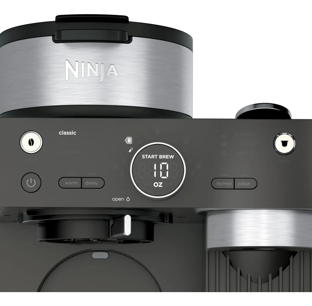 Cafetera de 12 Tazas con Sistema Espresso y Barista - Negro