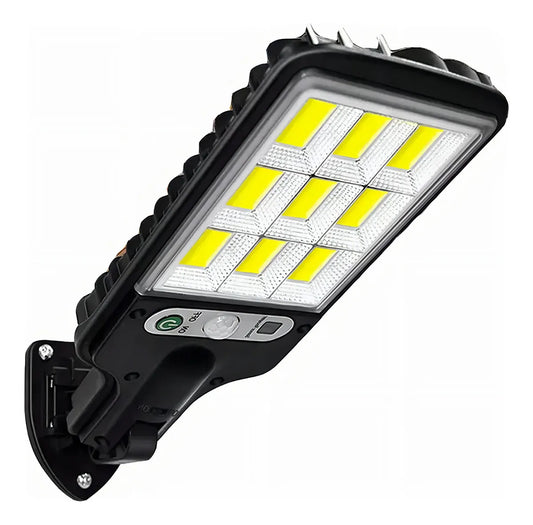 Lámpara Solar Exterior De Pared 120 Cob Con Sensor Inteligente - Metacompras