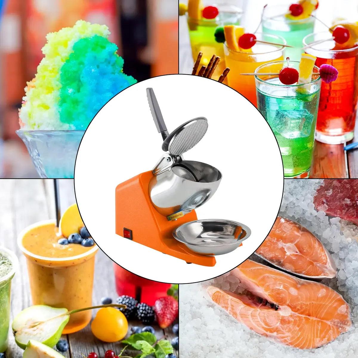 Ice Crusher Machine for Shaved Ice - High Power and Speed